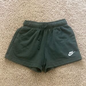 Nike Women's Dark Green Athletic Shorts